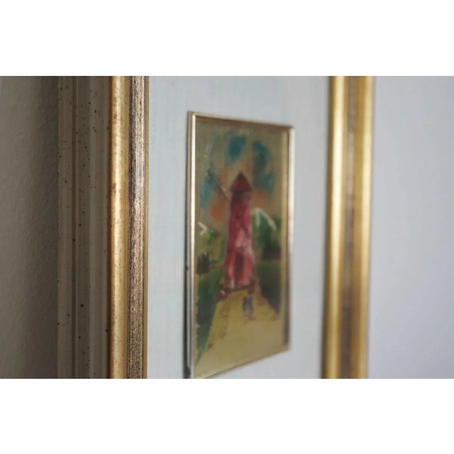 Small Mill Print in Gold Leaf, 1984 For Sale - Image 6 of 9