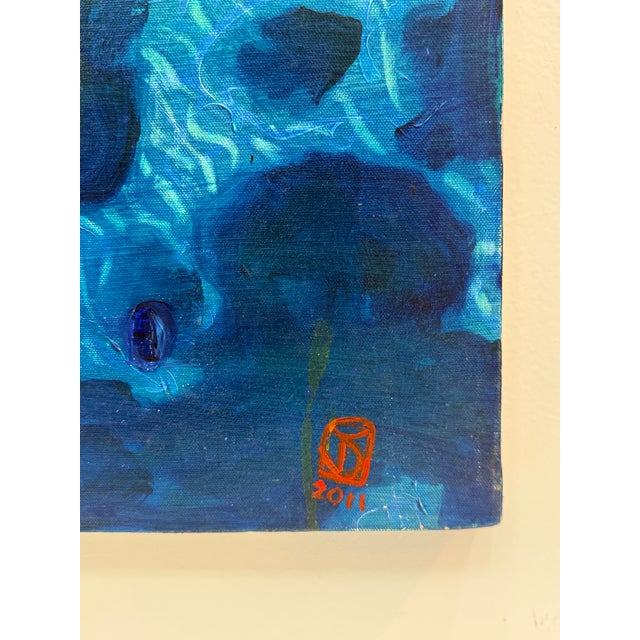 Large Beach Scene Acrylic on Canvas by Joe Davis For Sale - Image 9 of 11