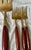 Mid 20th Century Mid 20th Century Rosewood & Brass Service for 6 Desert Fish Serving Forks Set 8 Pieces Flatware For Sale - Image 5 of 9