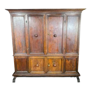 18th Century Italian Walnut Bologna Cabinet Armoire