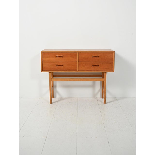 Scandinavian Teak and Oak Entrance Cabinet, 1960s For Sale - Image 10 of 10