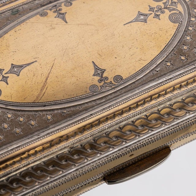 Mid-Century Modern Turkish Gilt Silver Spectacle Case, 1940 For Sale - Image 12 of 18