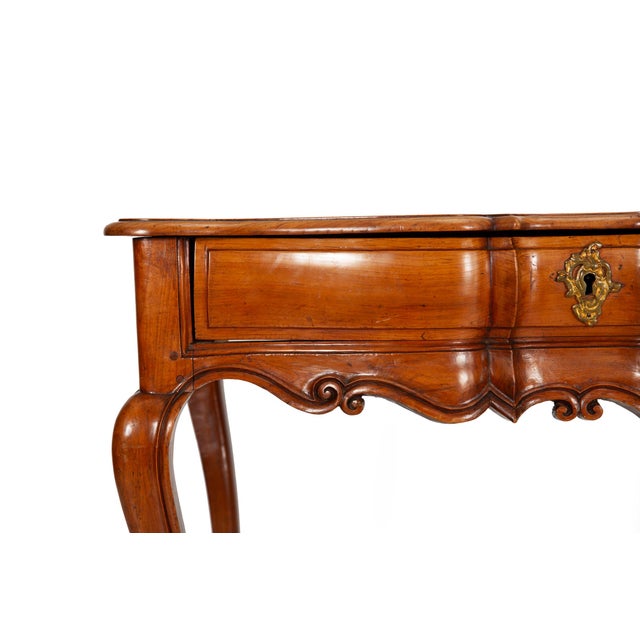 Wood French Provincial Antique Cherrywood Writing Table, Mid-18th Century For Sale - Image 7 of 18