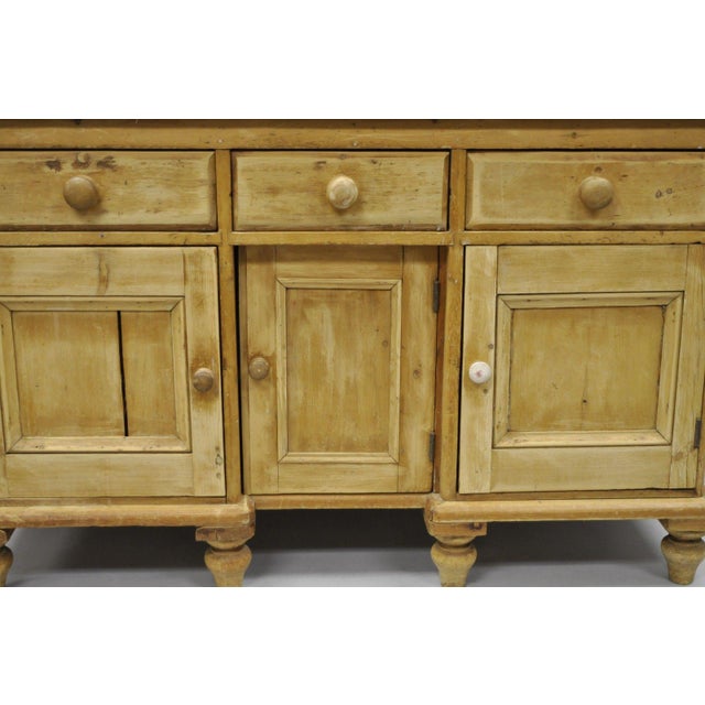Antique Pine Wood Distressed Sideboard Chairish