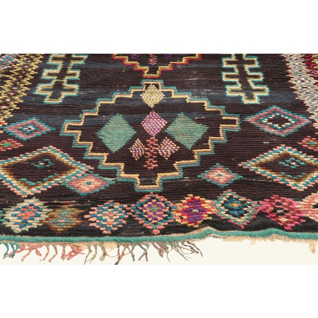 Berber Tribes of Morocco Vintage Azilal Moroccan Rug, 04'00 X 07'01 For Sale - Image 4 of 10