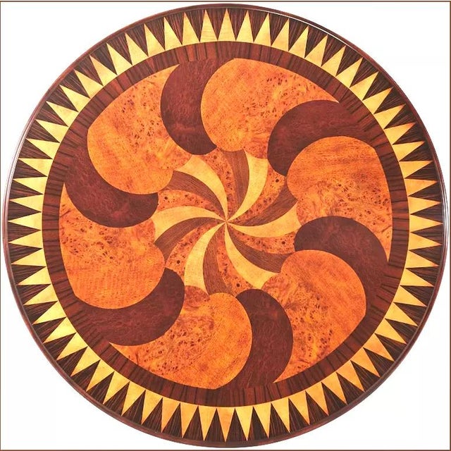 Theodore Alexander Theodore Alexander Center Table Swirling Teardrops For Sale - Image 4 of 9