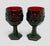 American Vintage Avon 1876 Cape Cod Ruby Red Collection 4 1/2” Wine Glasses - A Pair For Sale - Image 3 of 11