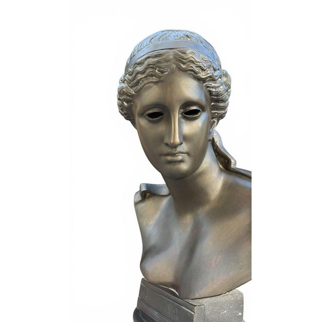 Greek Style Bust of Athena, Late 20th Century, Bronze For Sale - Image 4 of 7