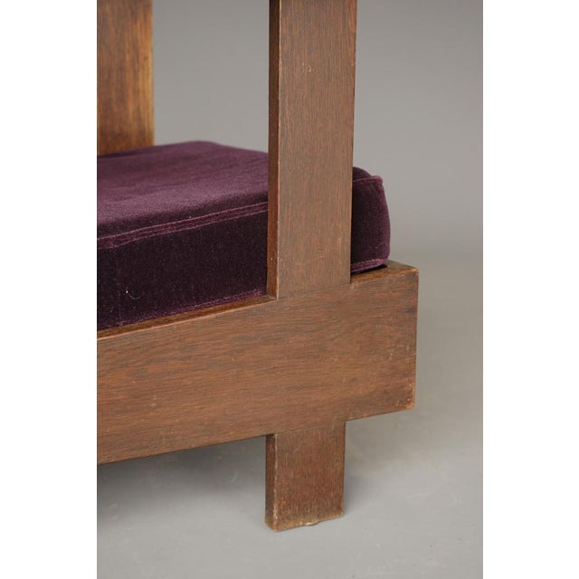 Art Deco Dutch Lady Armchair in Oak, 1920s For Sale - Image 17 of 18