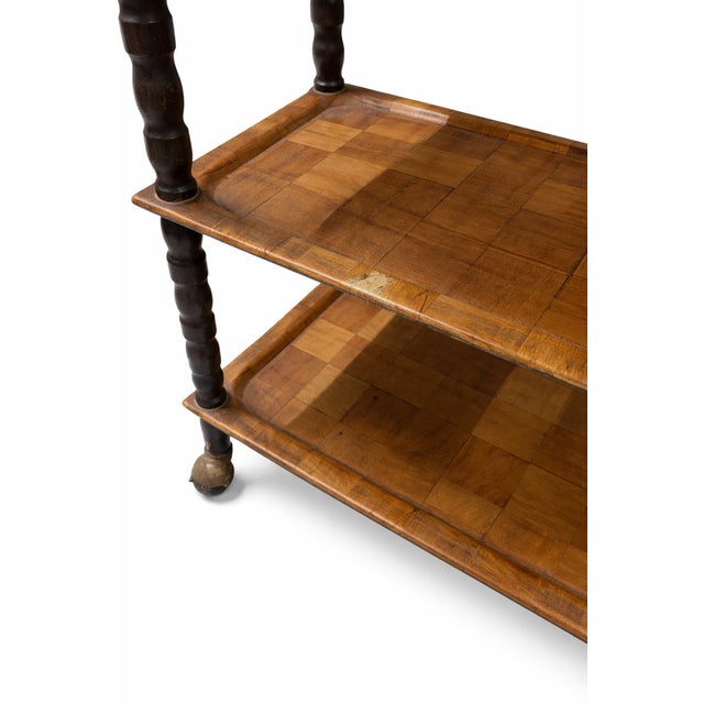 Mid-Century Style Wooden Service Cart, 1970s For Sale - Image 6 of 11