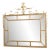 Friedman Brothers Gilt Gold Horizontal Wall Mirror For Sale