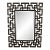 Greek Key / Labyrinth Inspired Large Geometric Wall Mirror – Black & Gold - Global Eclectic, Palm Beach Regency - 34.5” X 45” See Pics! For Sale