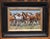 This artwork depicts a dynamic scene of a herd of horses in motion, capturing the energy and unity of the stampede. The...
