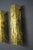 Gold Golden Square Murano Glass Sconces in the style of Mazzega, 1980s, Set of 2 For Sale - Image 8 of 16