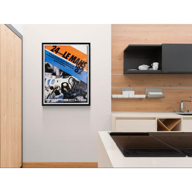 24 stunden le mans 82 – 1982 – original vintage motorsport poster by erich strenger – porsche 956 group c racing – 102x76...