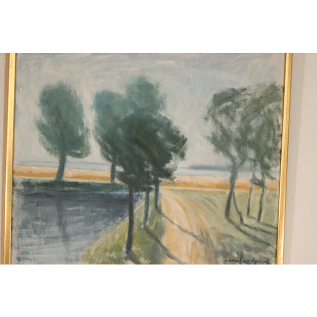 Sune Lundquist, Trees, 1960s, Oil on Canvas, Framed For Sale - Image 10 of 16