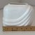 Ceramic Vintage 1980s Art Deco Glossy White Swirl Flower Planter Signed Organic Modern For Sale - Image 7 of 9