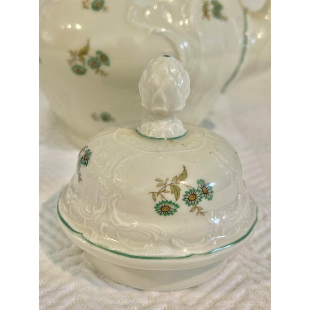 Ceramic 1950’s Rosenthal Sanssouci Porcelain “Moss Rose” Tea Pot For Sale - Image 7 of 12