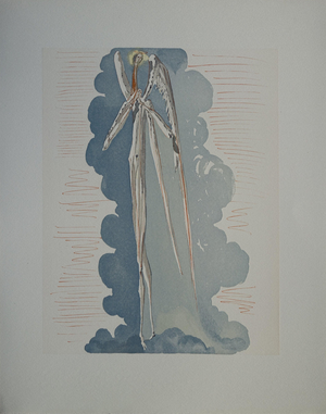 Salvador Dali, L'ange du septième ciel, Etching