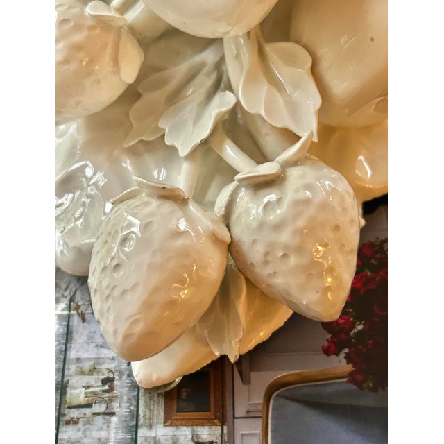 Vintage Capodimonte Style Blanc De Chine Ceramic Wall Bracket For Sale In New Orleans - Image 6 of 12