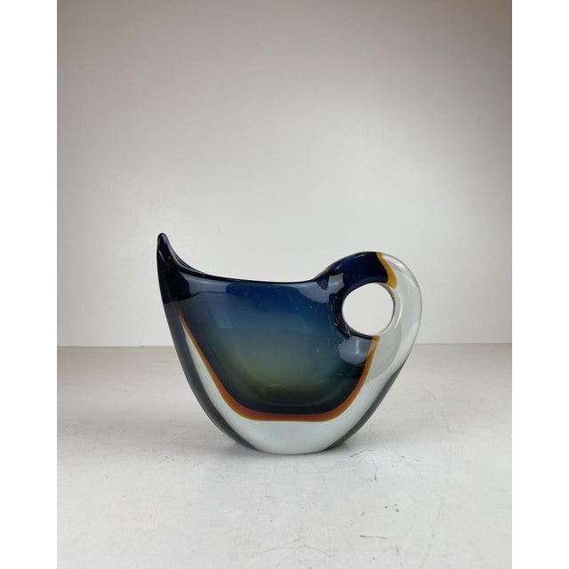 Glass Sommerso Murano Glass Vase by Flavio Poli for Seguso Vetri D'arte, Italy, 1960s For Sale - Image 7 of 16