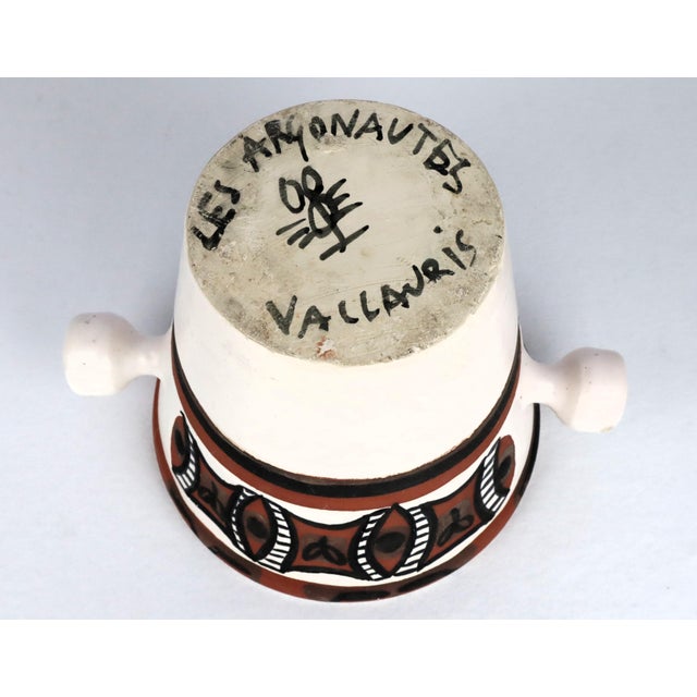 Ceramic Les Argonautes Vase by Isabelle Ferlay and Frédérique Bourguet for Vallauris, 1950 For Sale - Image 12 of 13