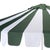 Spritely Home Meze 9 Ft Crank Umbrella, Green Cabana Stripe/White Pole For Sale - Image 4 of 9
