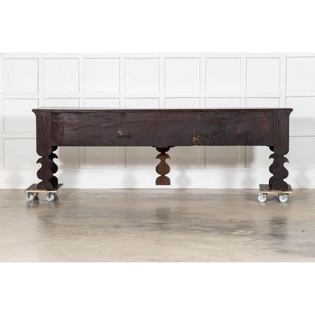 Large 18th Century English Oak Dresser Base, 1780 For Sale - Image 16 of 17