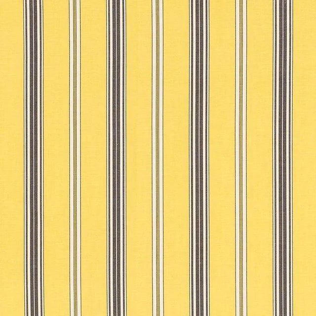 A formal stripe is taken to sublime new heights with a variety of stunning colorways. Minimum order of 2 yards. Horizontal...