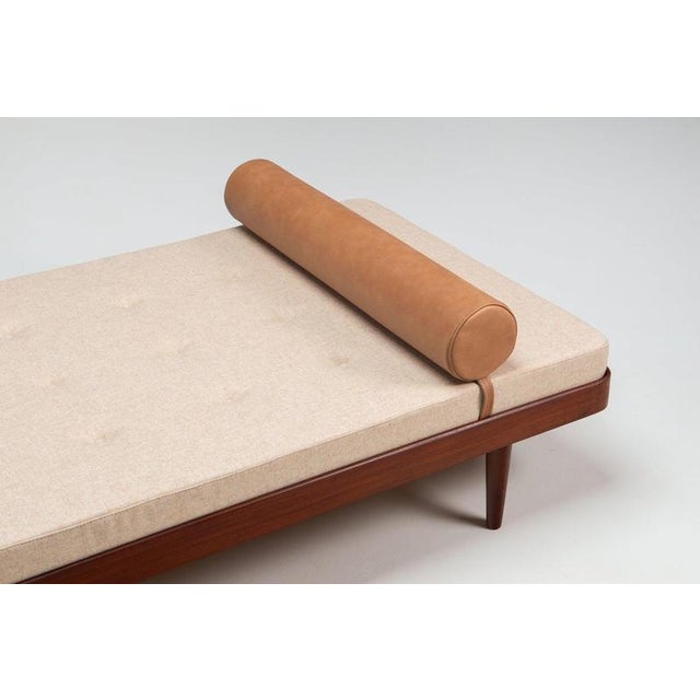 Textile Mid-Century Daybed in Teak and Fabic, Denmark, 1960 For Sale - Image 7 of 12