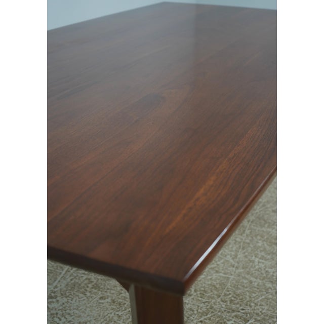 Mid Century Modern Walnut Dining Table For Sale - Image 11 of 12