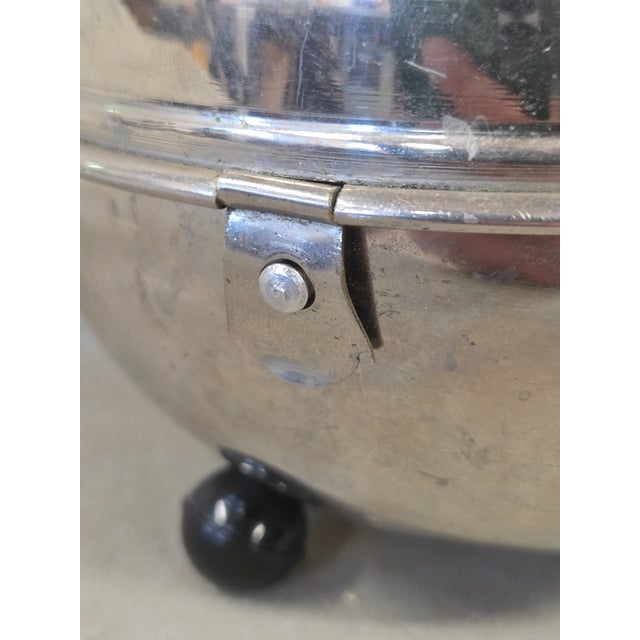 1930s Vintage Art Deco Furstenberg Bavarian Tea Pot W/ Insulated Stainless Steel Cozy For Sale - Image 5 of 12