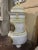 White 19th Century French Glazed Terracotta and Brass Wood-Burning Stove For Sale - Image 8 of 13