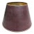 Vintage Crocodile Skin Burgundy and Gold Stiffel Lamp Shade For Sale