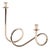 Breda 2-Tier Brass Candle Holder, Gold For Sale