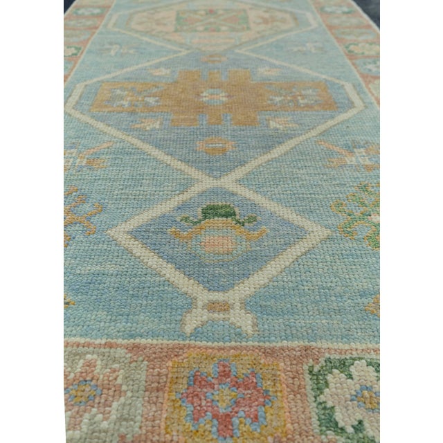 Turkish Oushak Rug 2'10" x 6'5" #19209 For Sale In Houston - Image 6 of 8