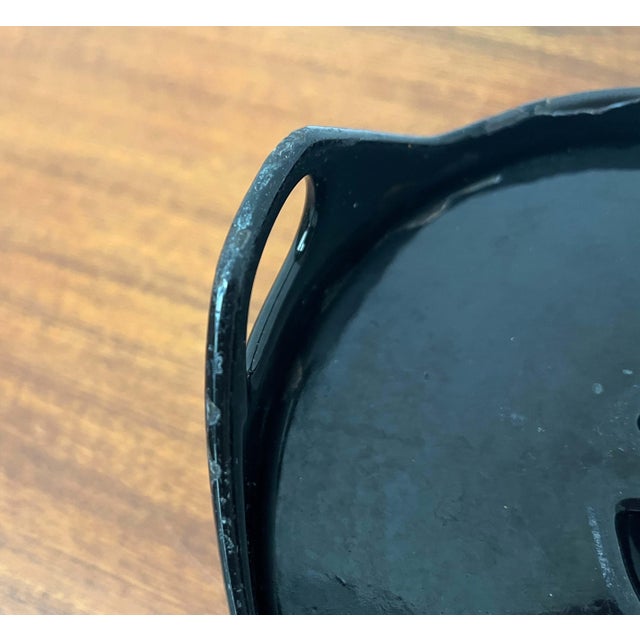 Mid-Century Modern Black Enamel Cast Iron Pot with Teak Handle by Timo Sarpaneva for Rosenlew of Finland, 1960s For Sale - Image 16 of 18