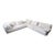 Jean-Marie Massaud for Poliform Bristol Modular 3pc Contemporary Sofa Sectional For Sale