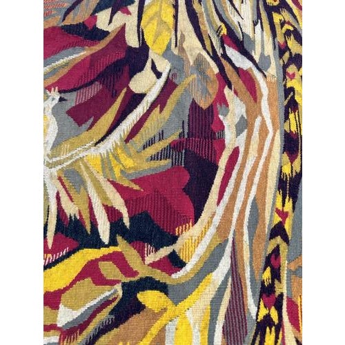 Vintage Aubusson Tapestry with Herve Lelong Design, 1960s For Sale - Image 18 of 18