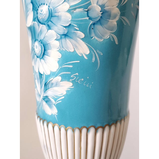 Ceramic Large Urn Vase Capodimonte For Sale - Image 7 of 12