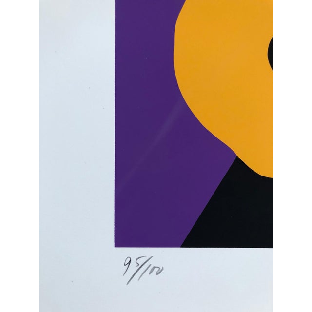 William Scharf, Bright Vibrant Pop Art Silkscreen NYC Abstract Expressionist, c.1970 For Sale - Image 4 of 5