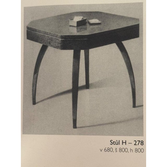 This card table model h-278 was designed by jindřich halabala for up závody rousínov. The design reflects the...