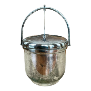 Vintage Silverplate Hinged Lid Ice Bucket