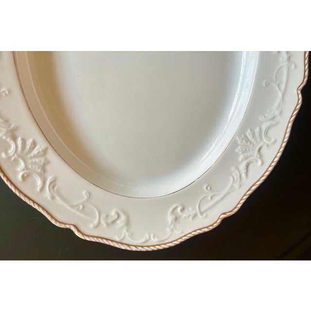 19th C. Copeland Spode Gilt Scalloped Serving Platter For Sale - Image 10 of 12