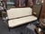 Louis XVI White Fabric Sofa For Sale - Image 4 of 4