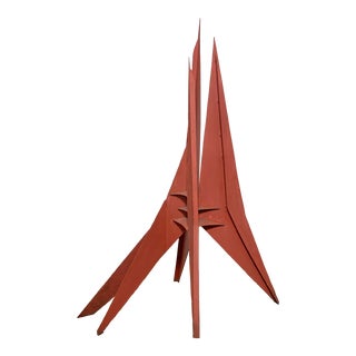 Rick 'Rik' Phillips Five Foot Abstract Steel Sculpture Circa 1970s For Sale