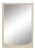 Hollywood Regency Vintage White Painted Faux Bamboo Wall Mirror For Sale
