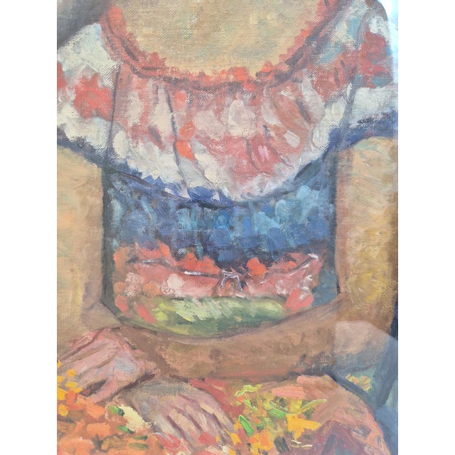 Mid-Century Heritage Portrait of a Girl in a Gown For Sale - Image 4 of 7