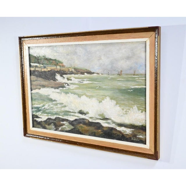 Mid-Century Modern A. Le Guen, Landscape, Oil on Canvas, 1980s, Framed For Sale - Image 3 of 18