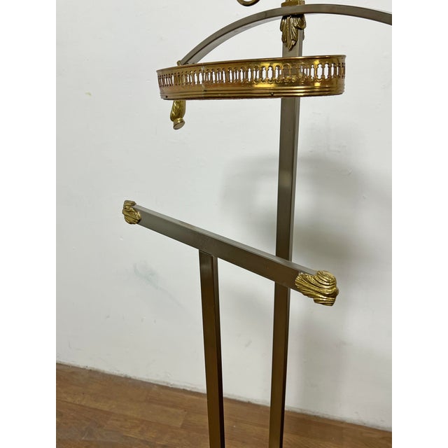 1960s C. 1960s Italian Mixed Metal Valet Stand With Horse and Hooves Motif For Sale - Image 5 of 9